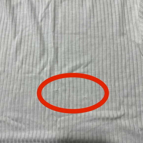 Topshop White Ribbed Crop Top Tee - Picture 9 of 9